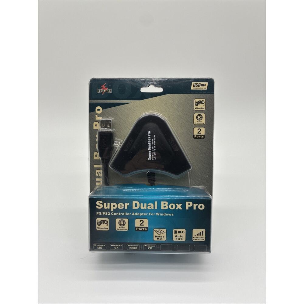 MayFlash Super Dual Box Pro PS1/PS2 Adapter For Windows ME/9X/2000/XP BRAND NEW